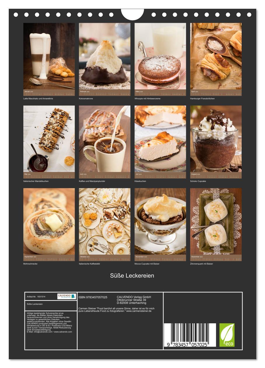 Bild: 9783457057025 | Süße Leckereien (Wandkalender 2025 DIN A4 hoch), CALVENDO...