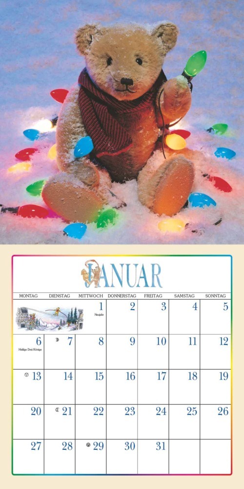 Bild: 4250809653266 | DUMONT - Der Teddybär 2025 Broschürenkalender, 30x30cm,...