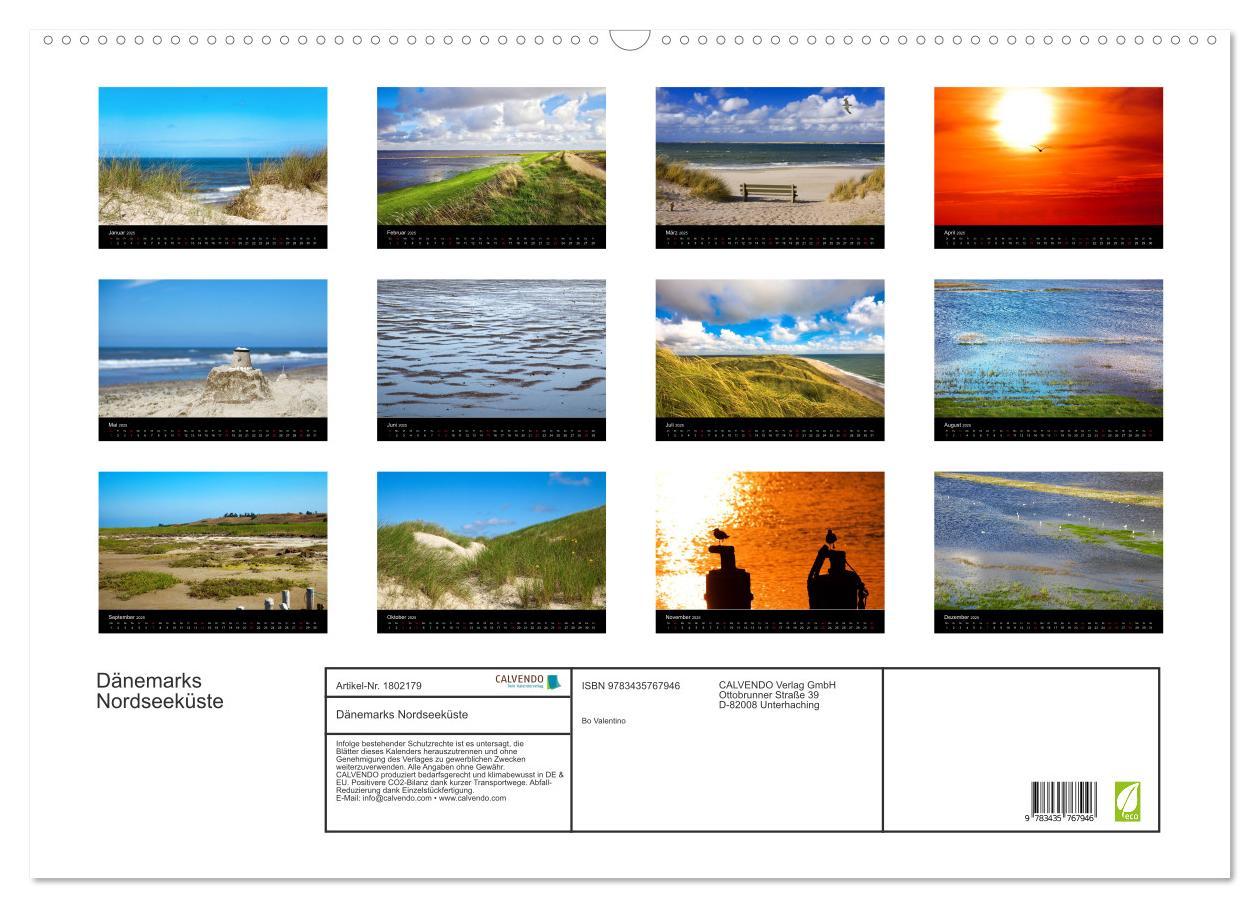 Bild: 9783435767946 | Dänemarks Nordseeküste (Wandkalender 2025 DIN A2 quer), CALVENDO...