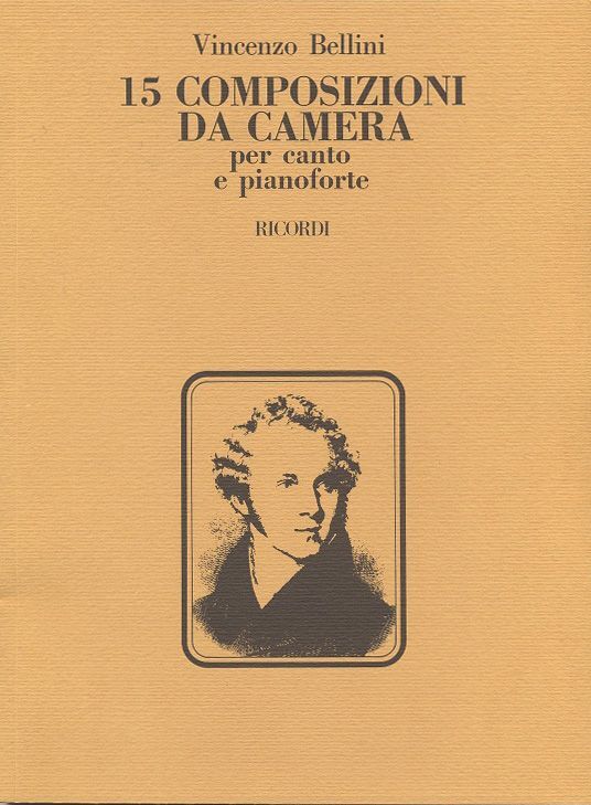 Cover: 9790041232829 | 15 Composizioni Da Camera | Per canto e pianoforte | Vincenzo Bellini