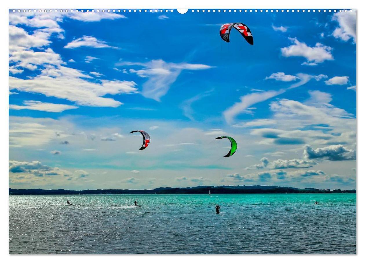 Bild: 9783435726820 | Kitesurfen - über den Wellen (Wandkalender 2025 DIN A2 quer),...