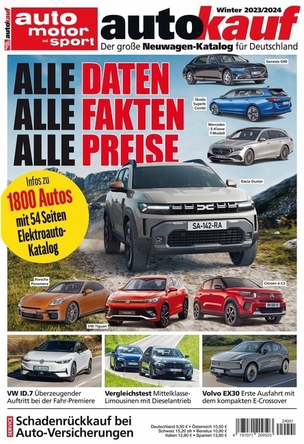 Cover: 9783613320970 | autokauf 01/2024 Winter | Der große Neuwagen-Katalog für Deutschland