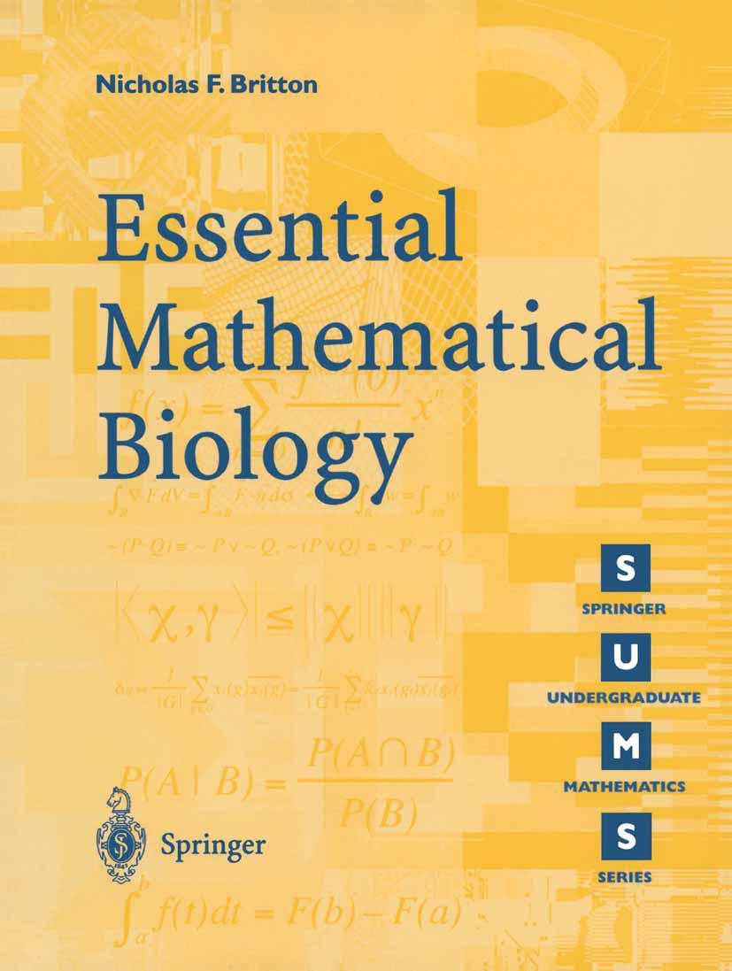 Cover: 9781852335366 | Essential Mathematical Biology | Nicholas F. Britton | Taschenbuch