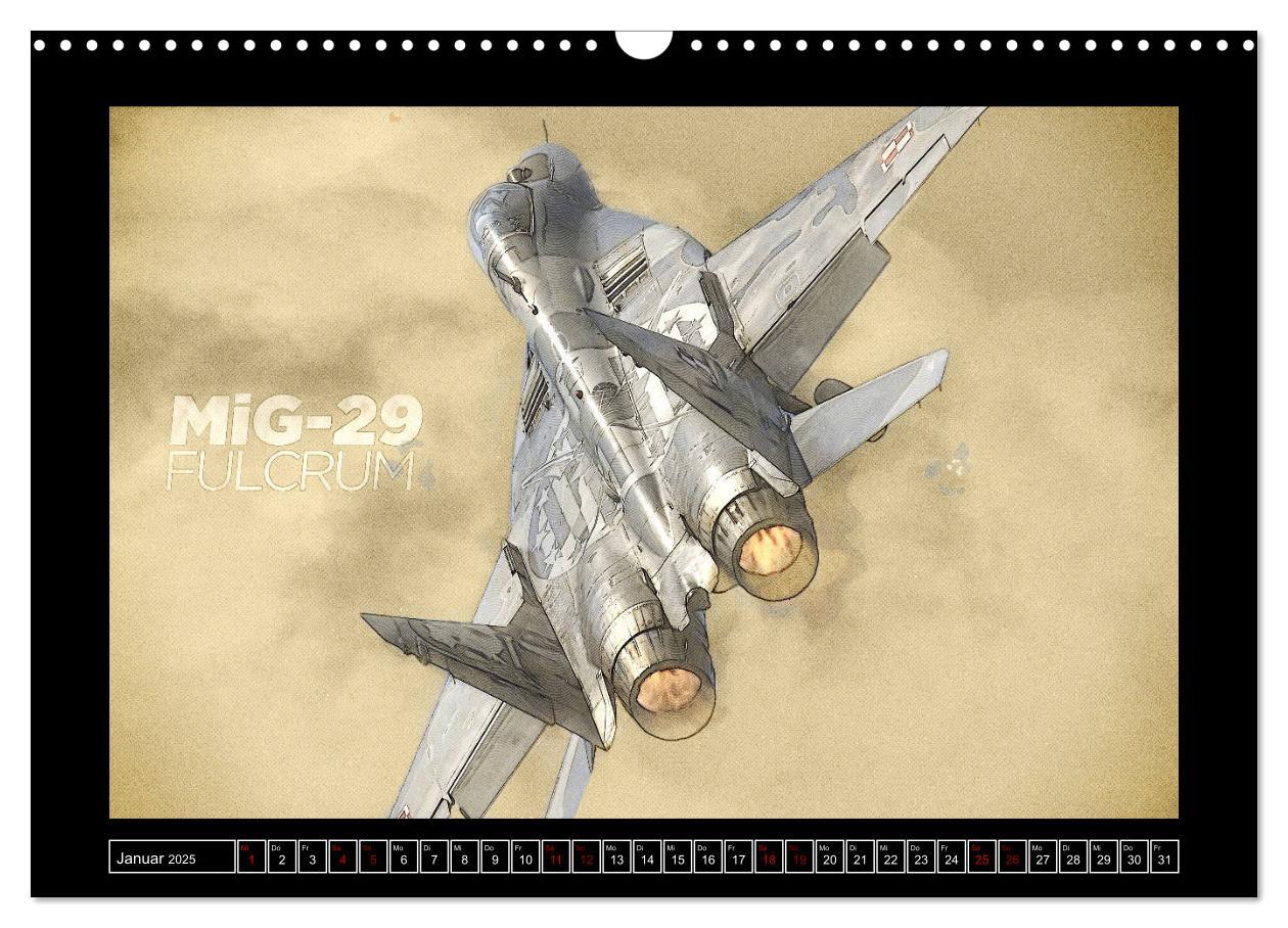 Bild: 9783435325214 | Aero Action Art - Luftfahrt Kunst (Wandkalender 2025 DIN A3 quer),...