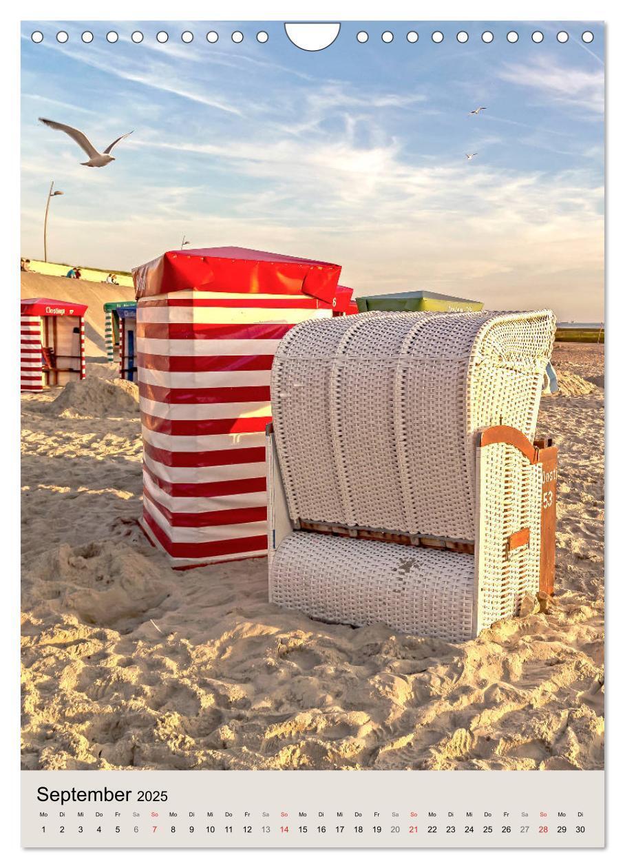 Bild: 9783435972050 | Borkum Strandspaziergang (Wandkalender 2025 DIN A4 hoch), CALVENDO...