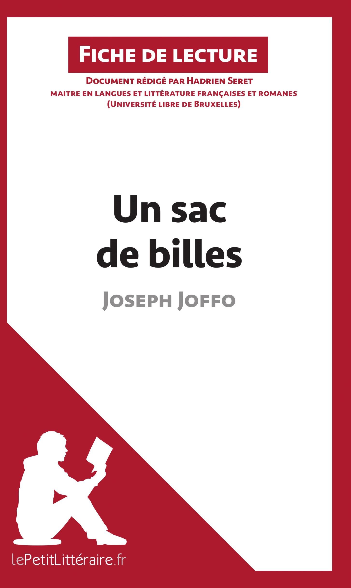 Cover: 9782806213990 | Un sac de billes de Joseph Joffo (Fiche de lecture) | Taschenbuch