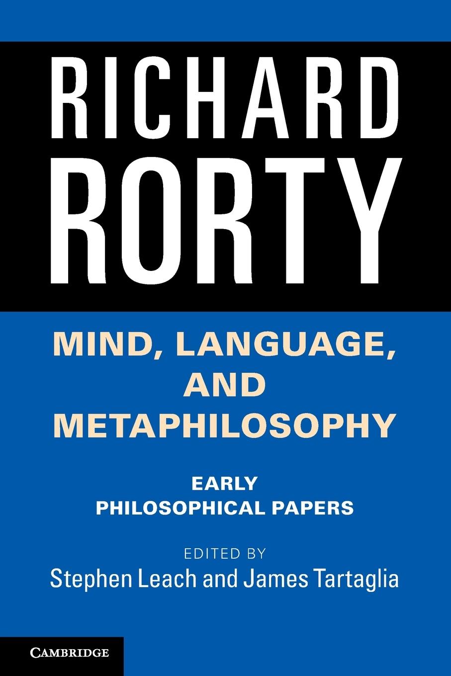 Cover: 9781107612297 | Mind, Language, and Metaphilosophy | Richard Rorty | Taschenbuch