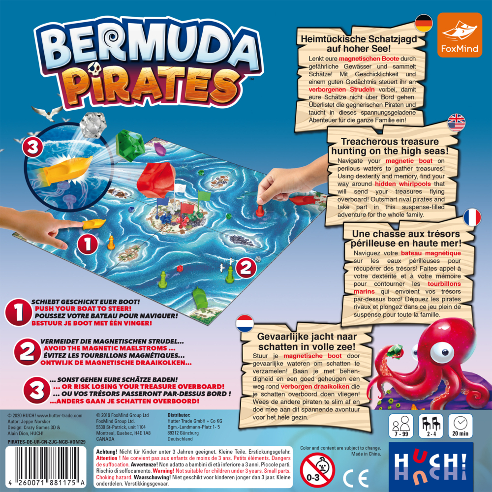 Bild: 4260071881175 | Bermuda Pirates (Spiel) | Jeppe Norsker | Spiel | In Spielebox | 2020