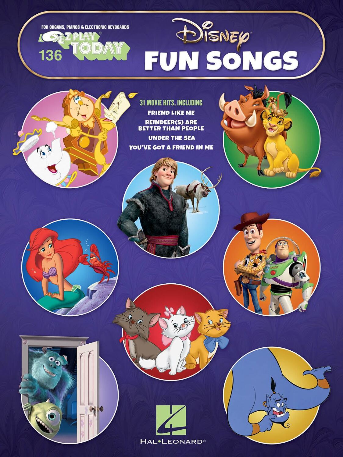 Cover: 888680927363 | Disney Fun Songs | E-Z Play Today Volume 136 | E-Z Play Today | Buch