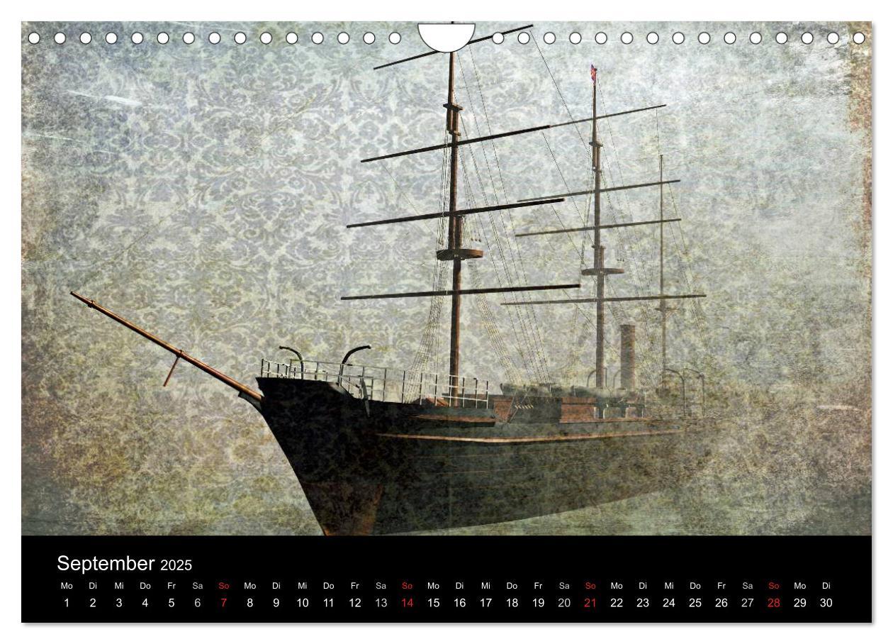 Bild: 9783435838622 | Mystic Ships (Wandkalender 2025 DIN A4 quer), CALVENDO Monatskalender