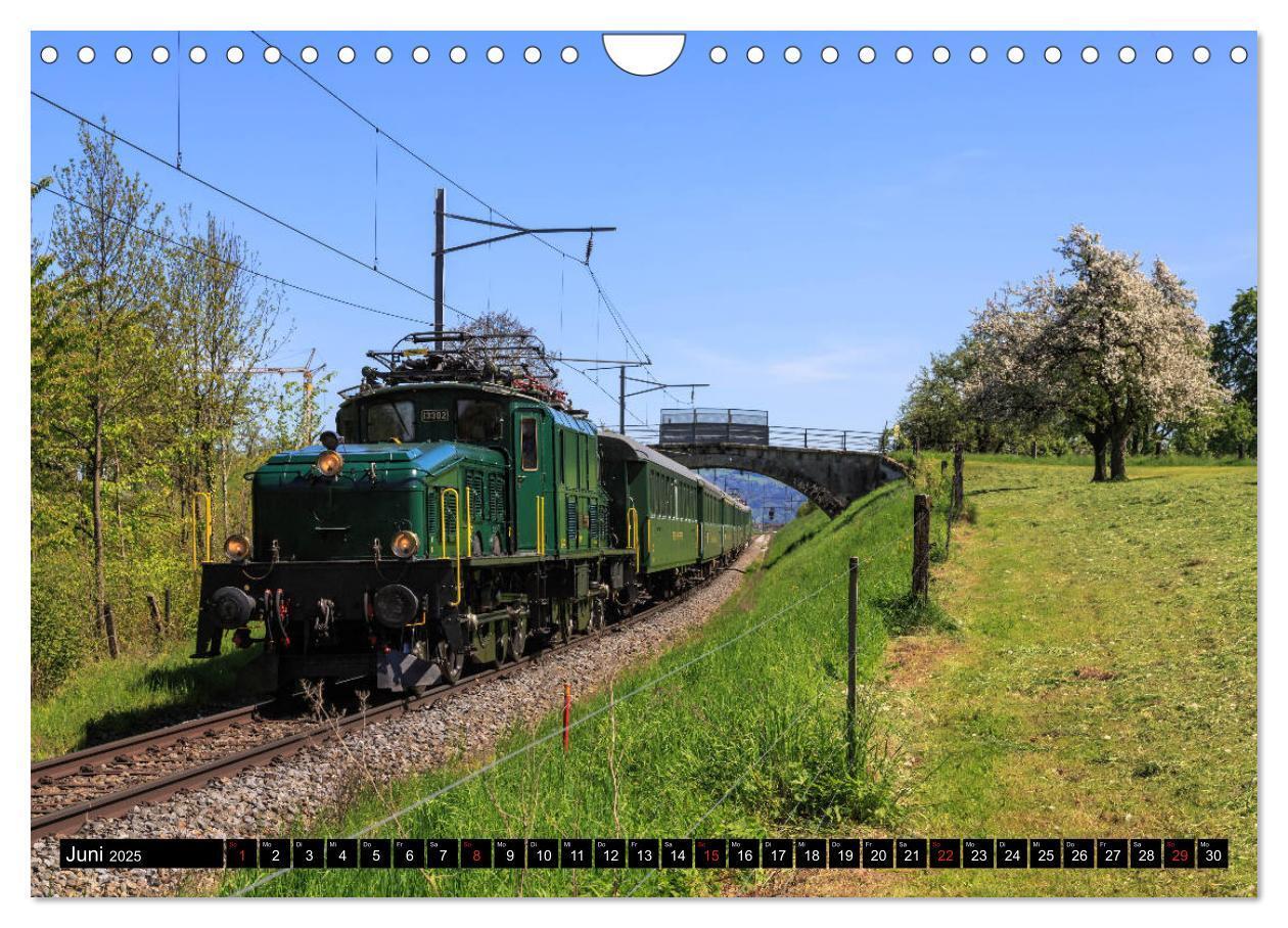 Bild: 9783435346448 | Eisenbahn-Nostalgie - Oldtimer auf Schweizer Schienen (Wandkalender...