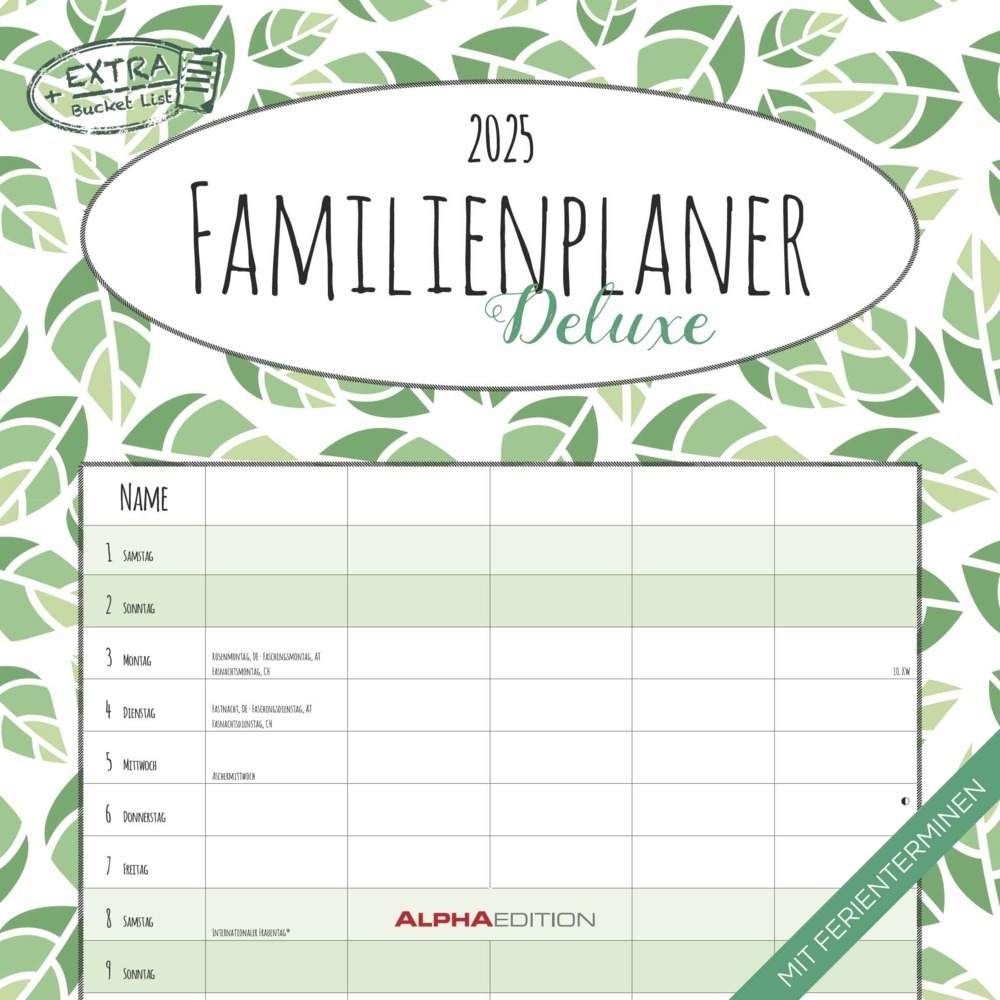 Cover: 4251732343125 | Alpha Edition - Familienplaner Deluxe 2025 Broschürenkalender,...