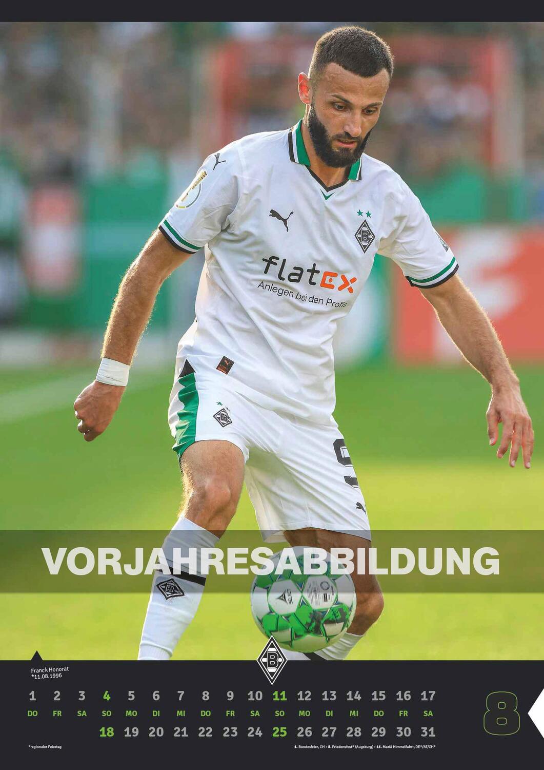 Bild: 4002725994394 | Borussia Mönchengladbach 2025 - Fußball-Kalender - Wand-Kalender -...