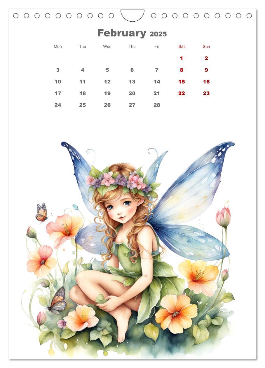 Bild: 9781325924967 | The fairies (Wall Calendar 2025 DIN A4 portrait), CALVENDO 12 Month...