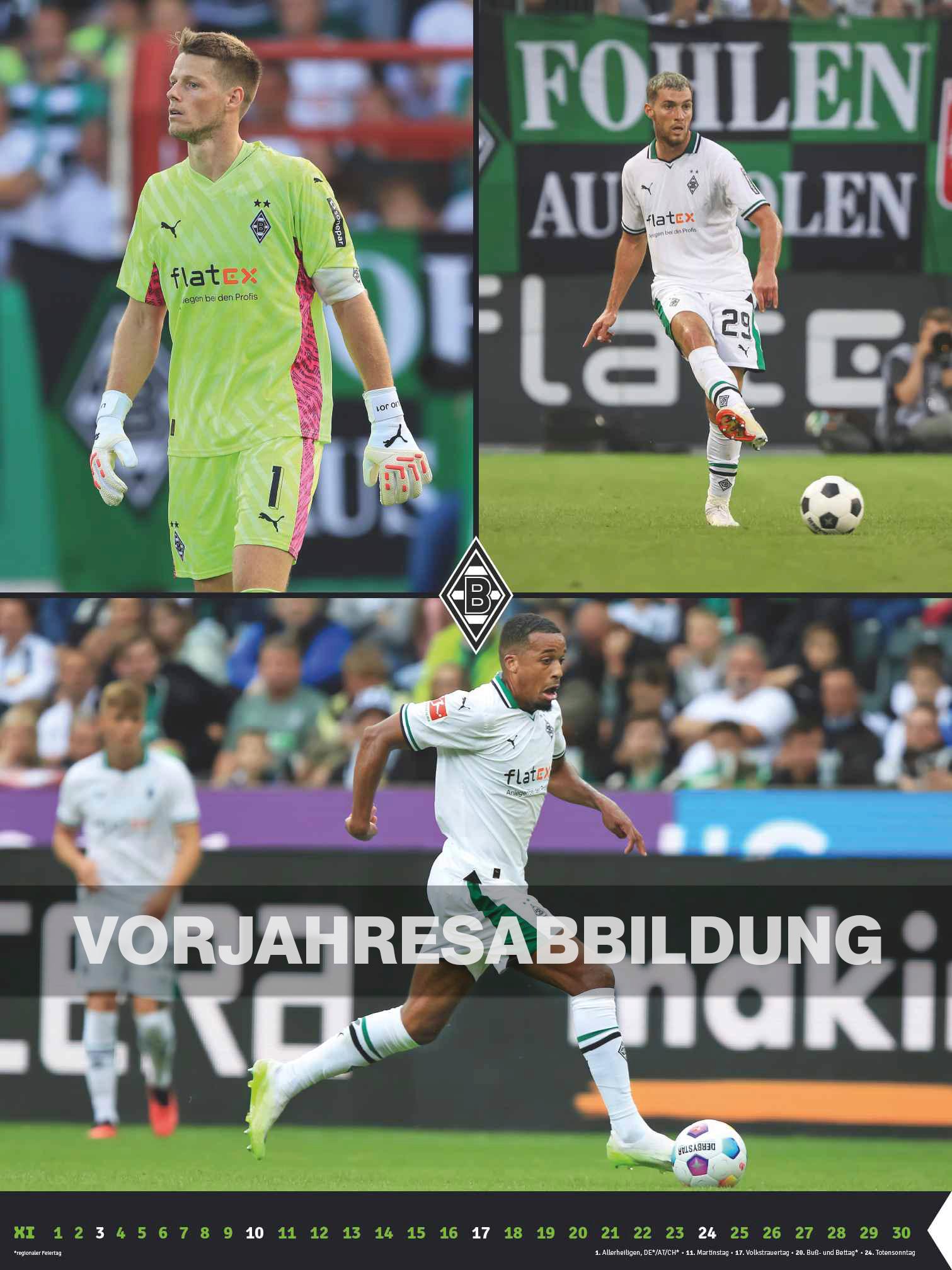 Bild: 4002725994400 | Borussia Mönchengladbach 2025 - Wandkalender XL - Fußballkalender -...