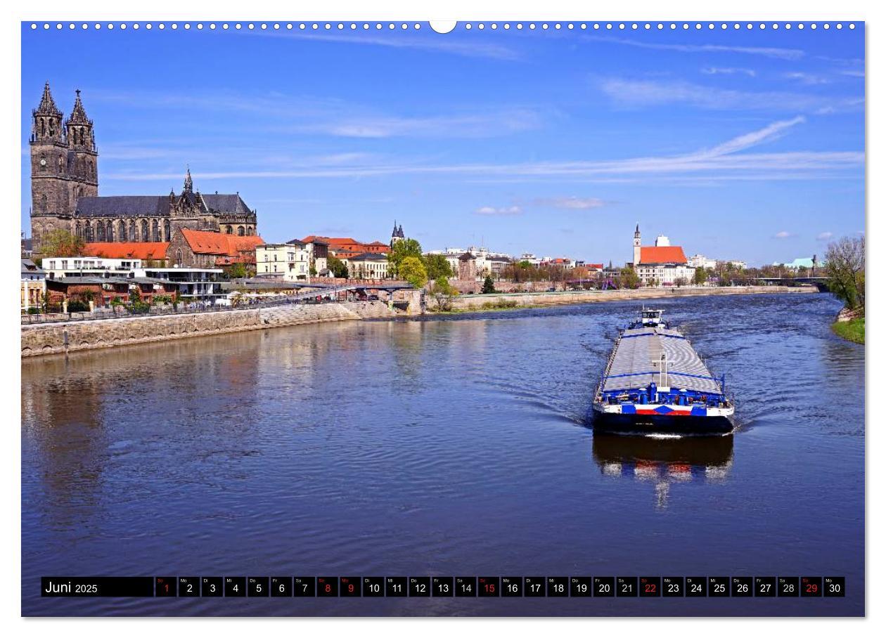 Bild: 9783435467723 | Magdeburg an der Elbe 2025 (Wandkalender 2025 DIN A2 quer),...