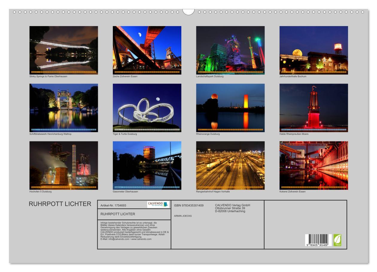 Bild: 9783435301409 | RUHRPOTT LICHTER (Wandkalender 2025 DIN A2 quer), CALVENDO...