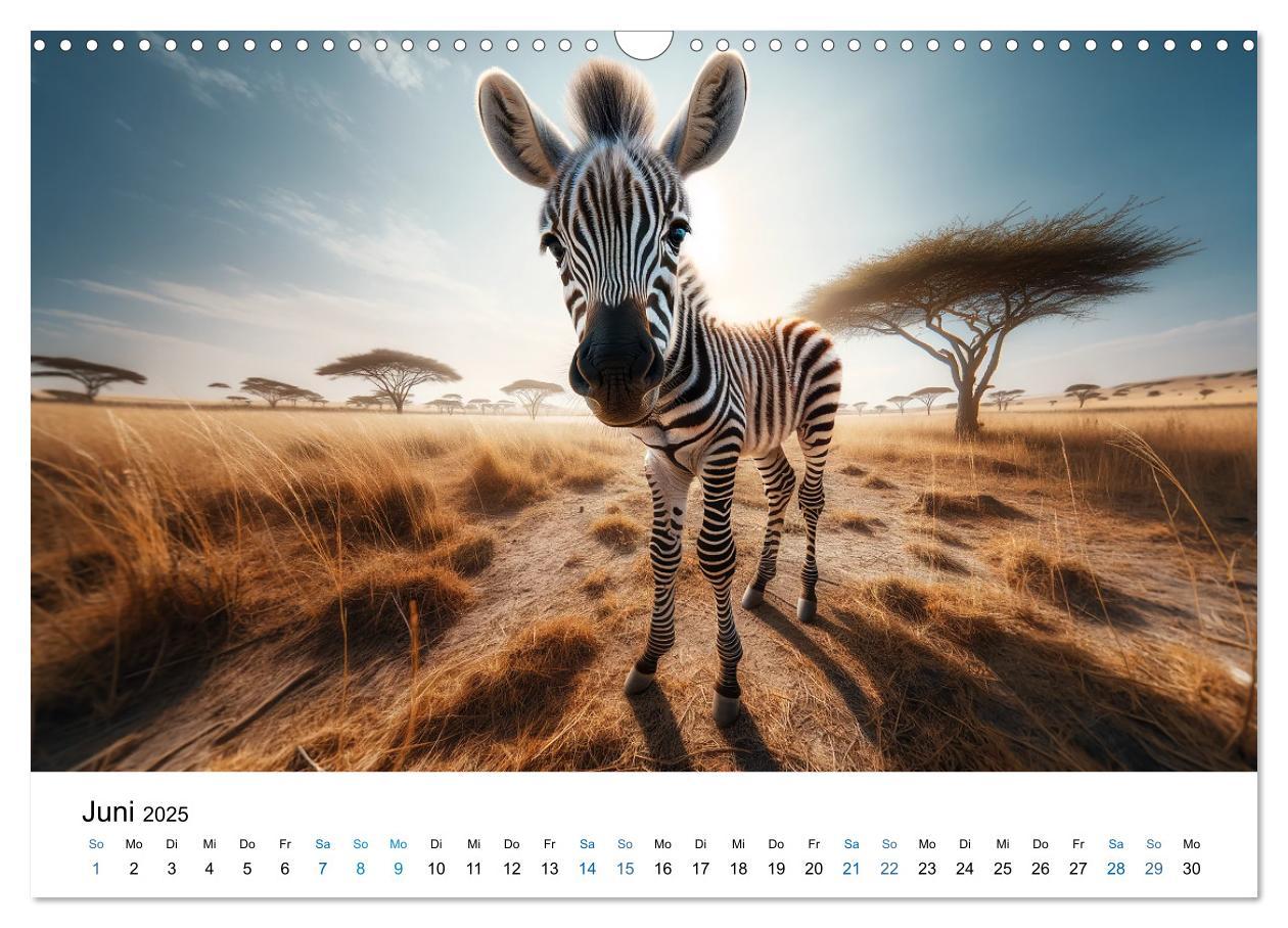 Bild: 9783383766596 | Baby-Tiere (Wandkalender 2025 DIN A3 quer), CALVENDO Monatskalender