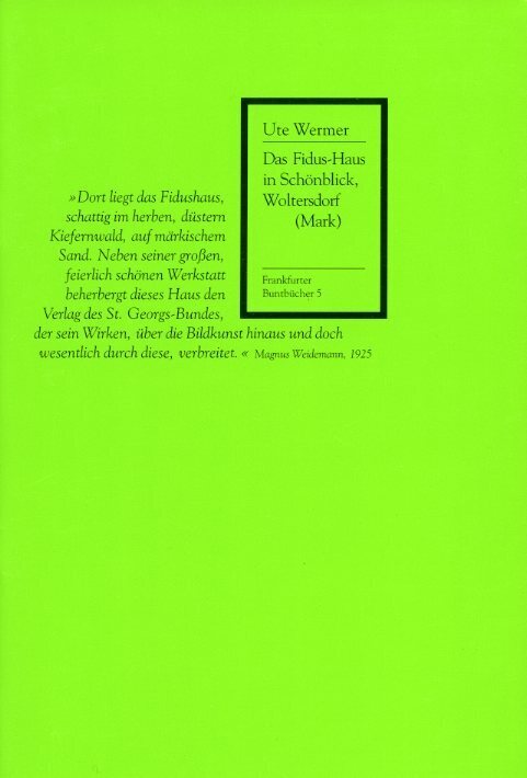 Cover: 9783969820131 | Das Fidus-Haus in Schönblick, Woltersdorf (Mark) | Ute Wermer | Buch