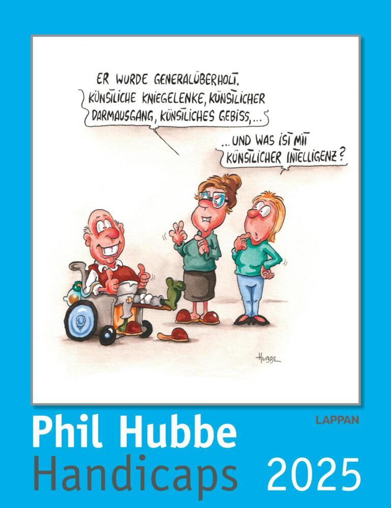 Cover: 9783830321385 | Handicaps 2025: Monatskalender für die Wand | Phil Hubbe | Kalender