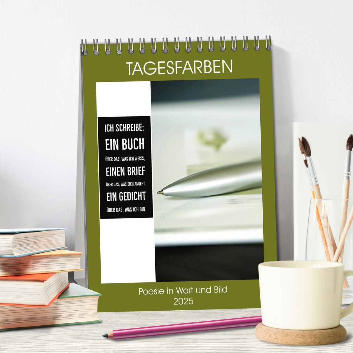 Bild: 9783435937936 | Tagesfarben - Poesie in Wort und Bild (Tischkalender 2025 DIN A5...