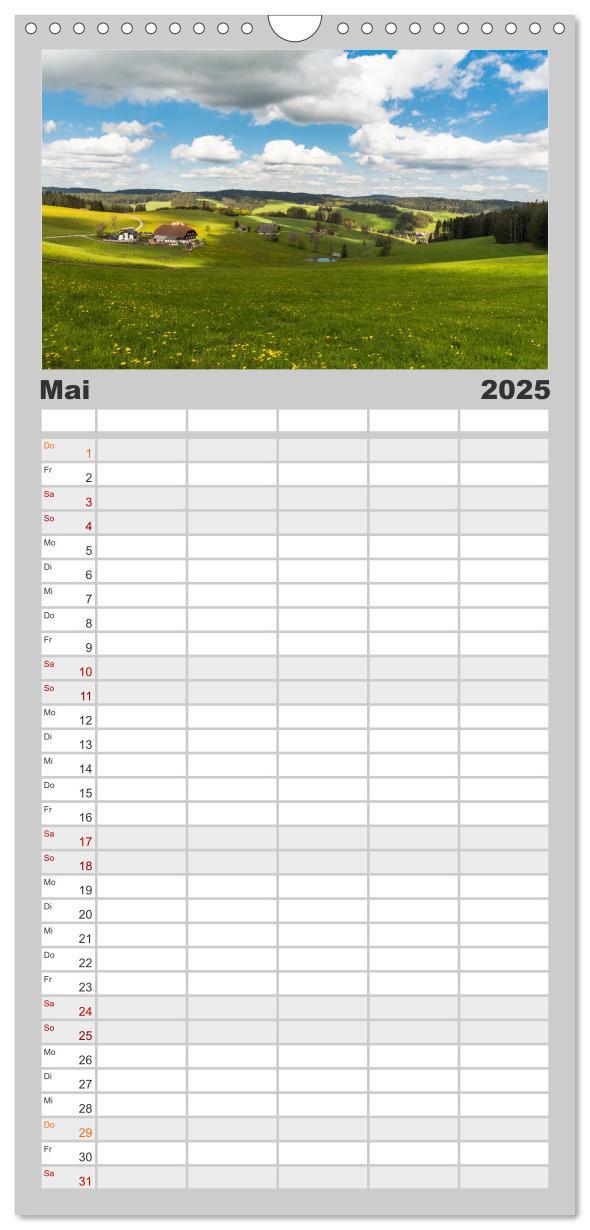 Bild: 9783457192870 | Familienplaner 2025 - Schwarzwald mit 5 Spalten (Wandkalender, 21 x...