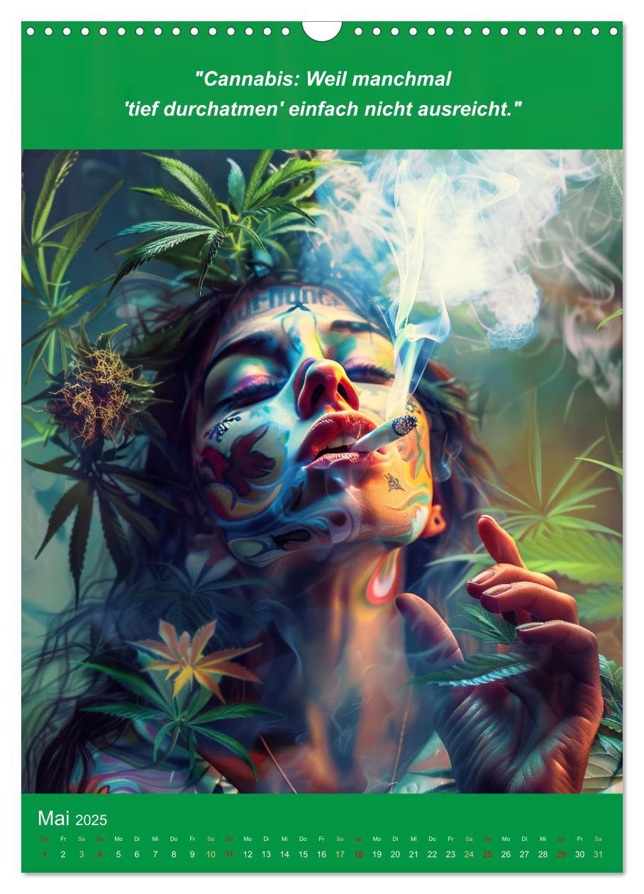 Bild: 9783435696246 | Der humoristische Cannabis Kalender (Wandkalender 2025 DIN A3...