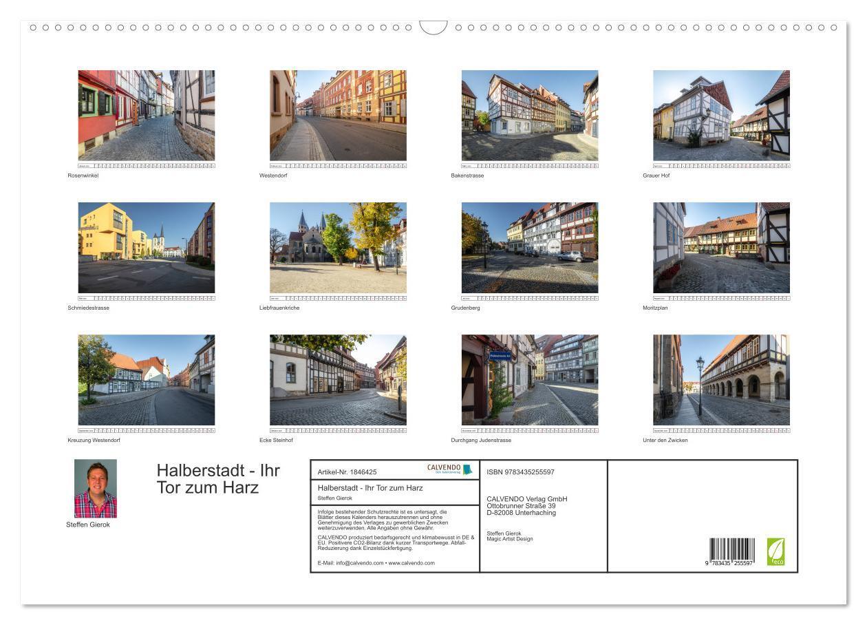 Bild: 9783435255597 | Halberstadt - Ihr Tor zum Harz (Wandkalender 2025 DIN A2 quer),...