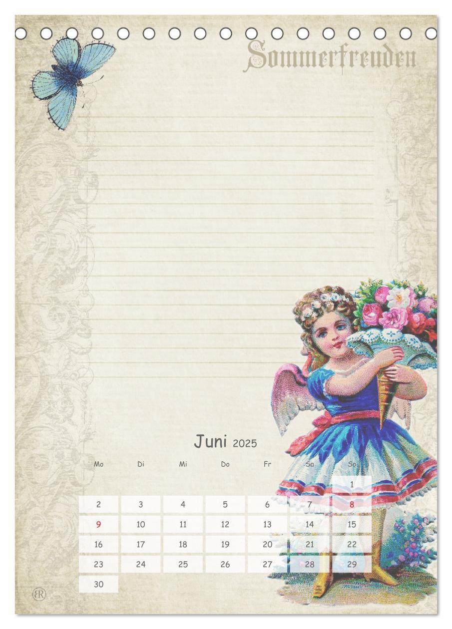 Bild: 9783457050927 | Nostalgie-Jahr, Motive aus alten Poesiealben (Tischkalender 2025...