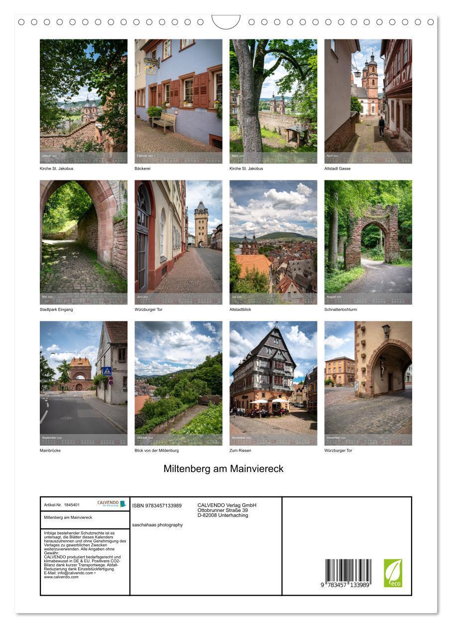 Bild: 9783457133989 | Miltenberg am Mainviereck (Wandkalender 2025 DIN A3 hoch), CALVENDO...