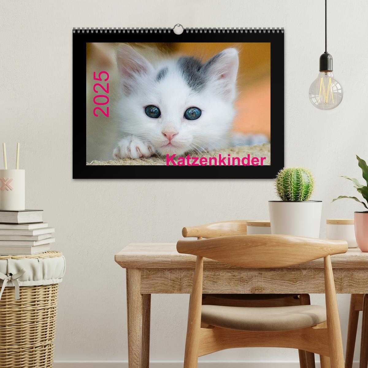 Bild: 9783435778140 | Katzenkinder (Wandkalender 2025 DIN A3 quer), CALVENDO Monatskalender