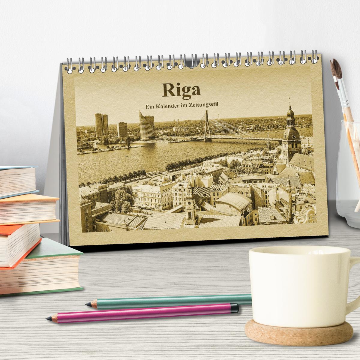 Bild: 9783435420971 | Riga ¿ Ein Kalender im Zeitungsstil (Tischkalender 2025 DIN A5...