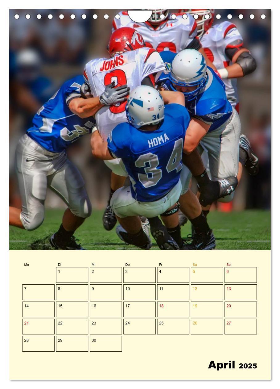 Bild: 9783457012321 | American Football, Team-Arbeit (Wandkalender 2025 DIN A4 hoch),...