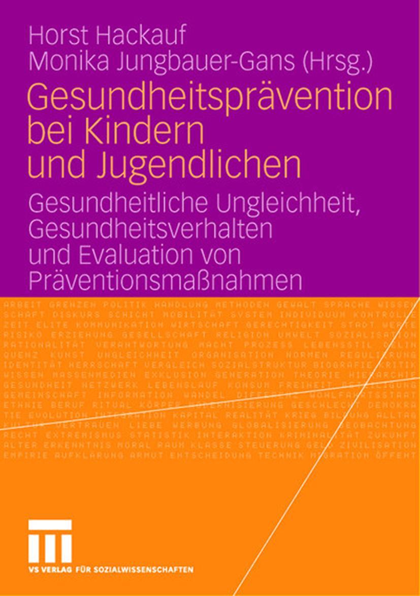 Cover: 9783531153308 | Gesundheitsprävention bei Kindern und Jugendlichen | Taschenbuch