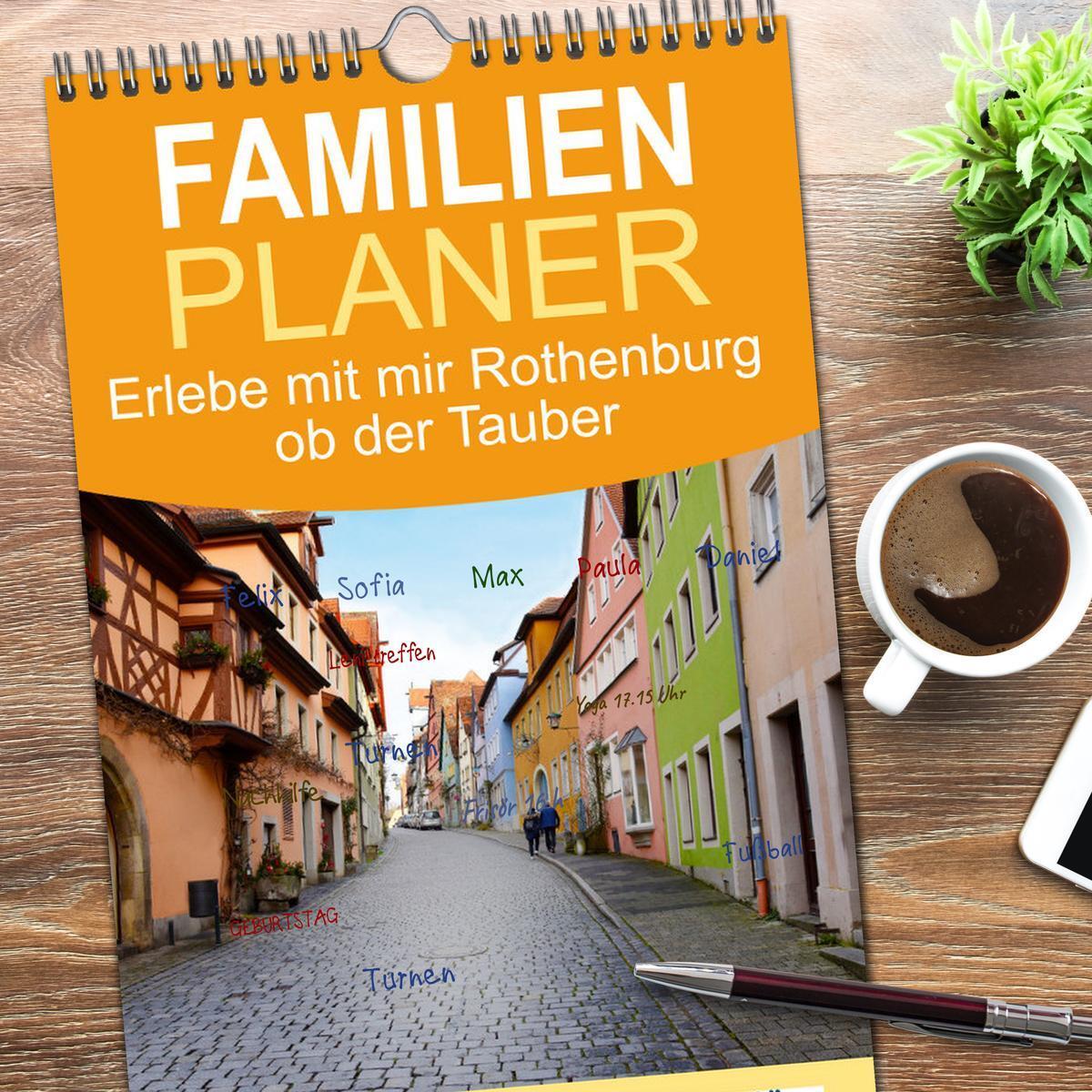 Bild: 9783457100233 | Familienplaner 2025 - Erlebe mit mir Rothenburg ob der Tauber mit 5...