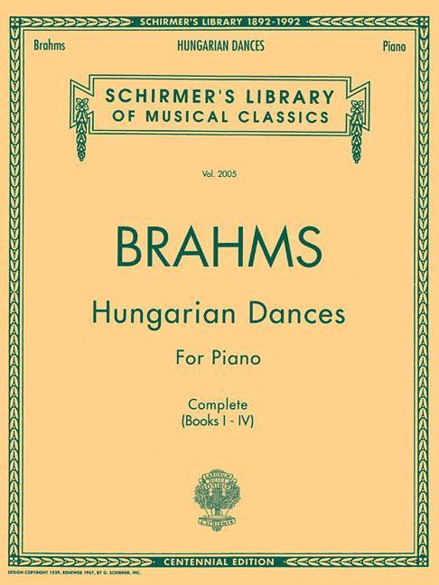 Cover: 9780793541089 | Hungarian Dances | Schirmer Library of Classics Volume 2005 Piano Solo