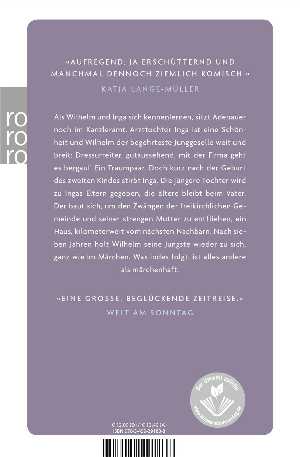 Rückseite: 9783499291838 | Bis wieder einer weint | Roman | Eva Sichelschmidt | Taschenbuch