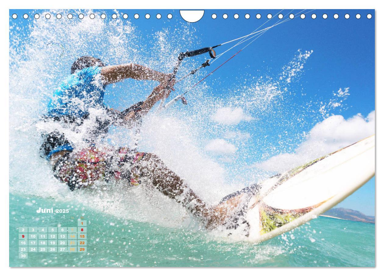 Bild: 9783457161364 | Kitesurfen: Mit Drachen am Meer (Wandkalender 2025 DIN A4 quer),...