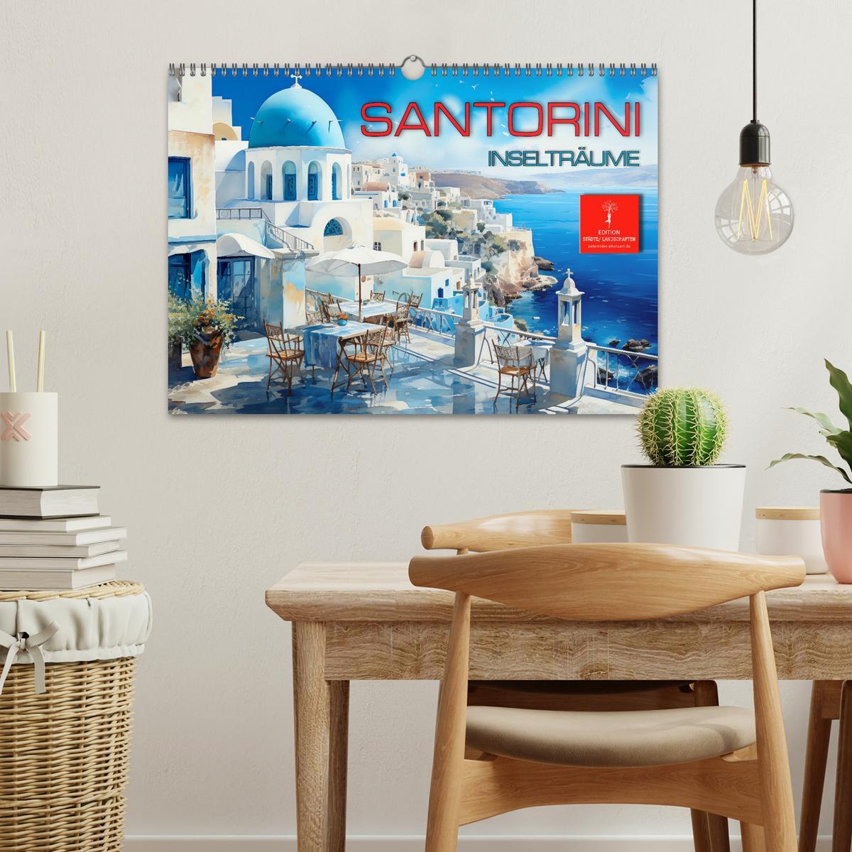 Bild: 9783383864322 | Santorini Inselträume (Wandkalender 2025 DIN A3 quer), CALVENDO...