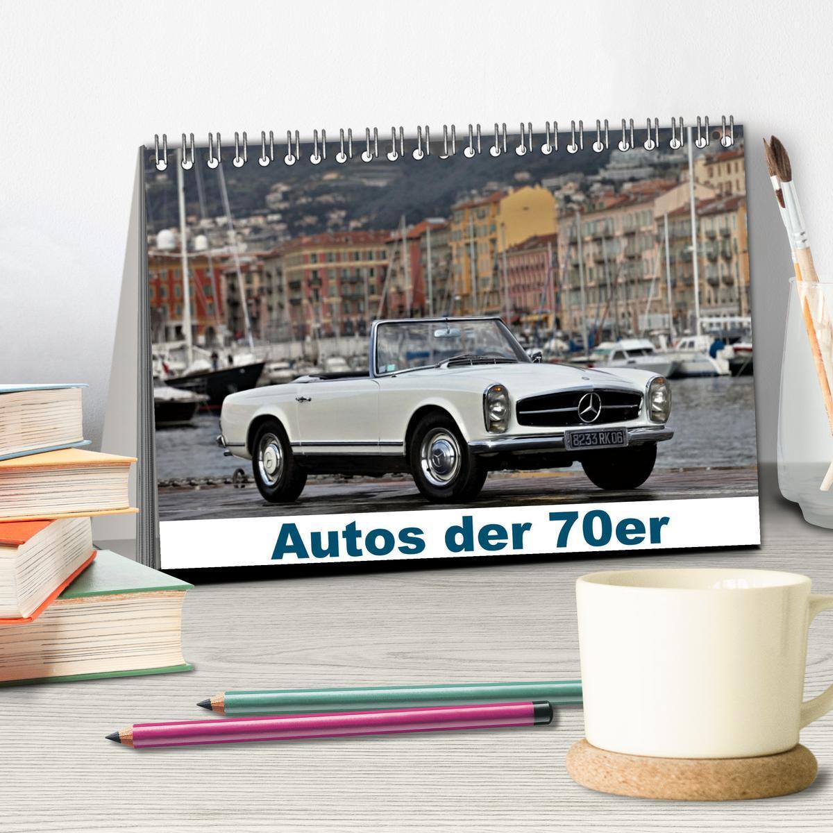 Bild: 9783383854651 | Autos der 70er (Tischkalender 2025 DIN A5 quer), CALVENDO...