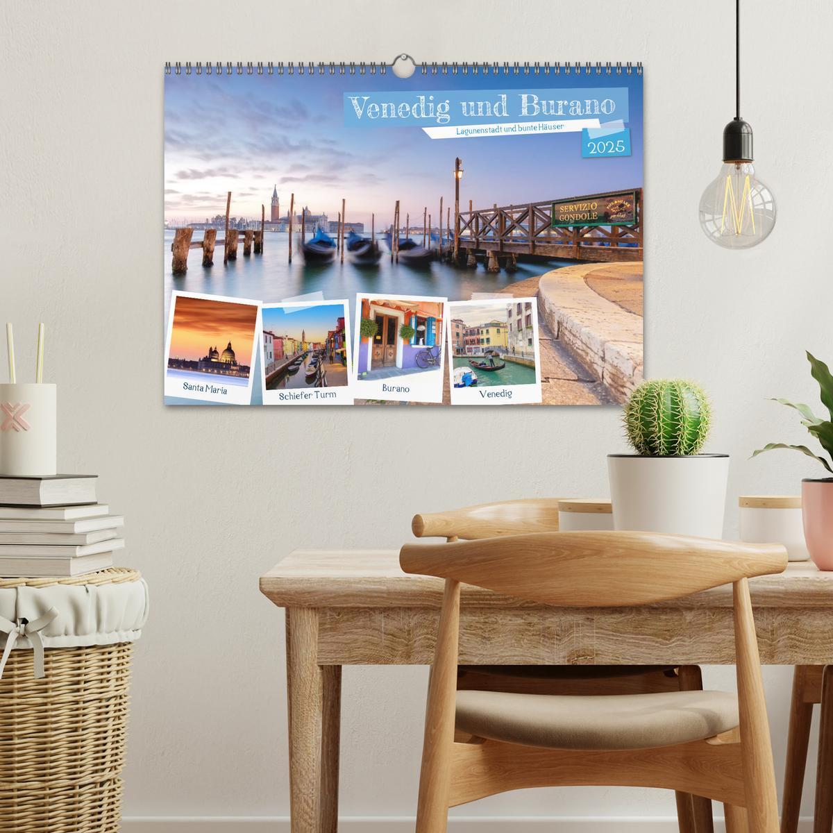 Bild: 9783383960697 | Venedig und Burano - Lagunenstadt und bunte Häuser (Wandkalender...