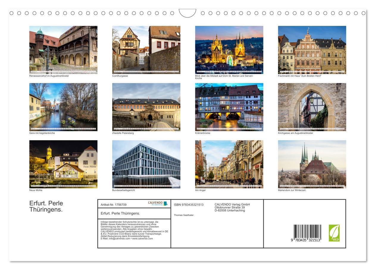 Bild: 9783435321513 | Erfurt. Perle Thüringens. (Wandkalender 2025 DIN A3 quer), CALVENDO...