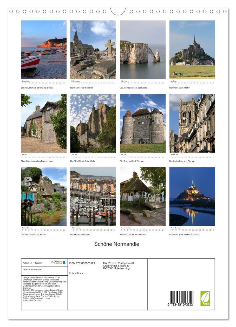 Bild: 9783435973323 | Schöne Normandie (Wandkalender 2025 DIN A3 hoch), CALVENDO...