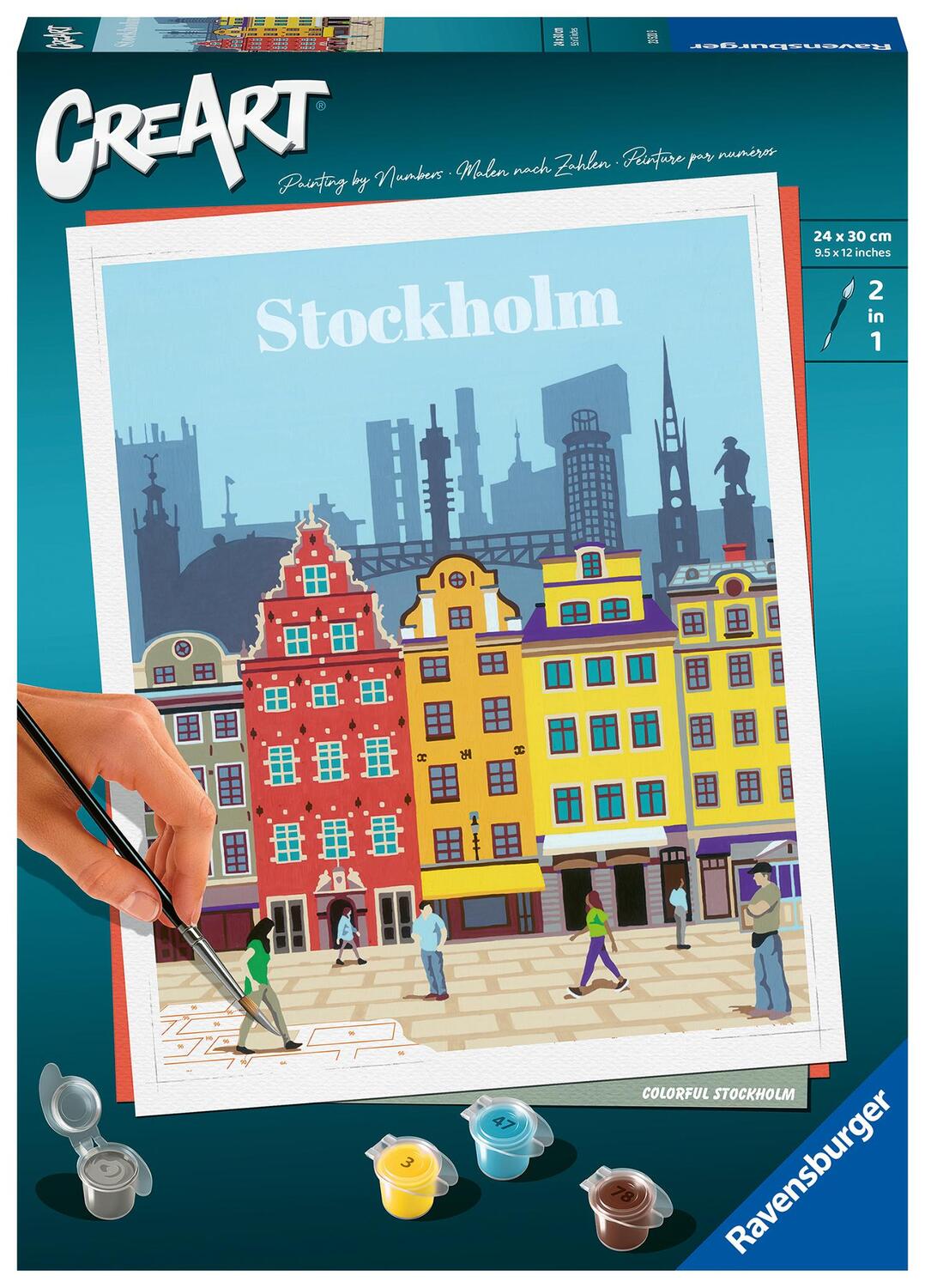 Cover: 4005556235209 | Ravensburger CreArt - Malen nach Zahlen 23520 - Colorful Stockholm...