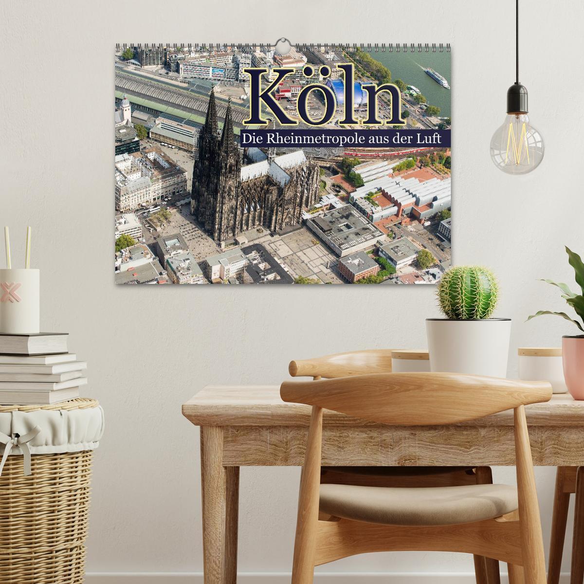 Bild: 9783435663255 | Köln - Die Rheinmetropole aus der Luft (Wandkalender 2025 DIN A3...