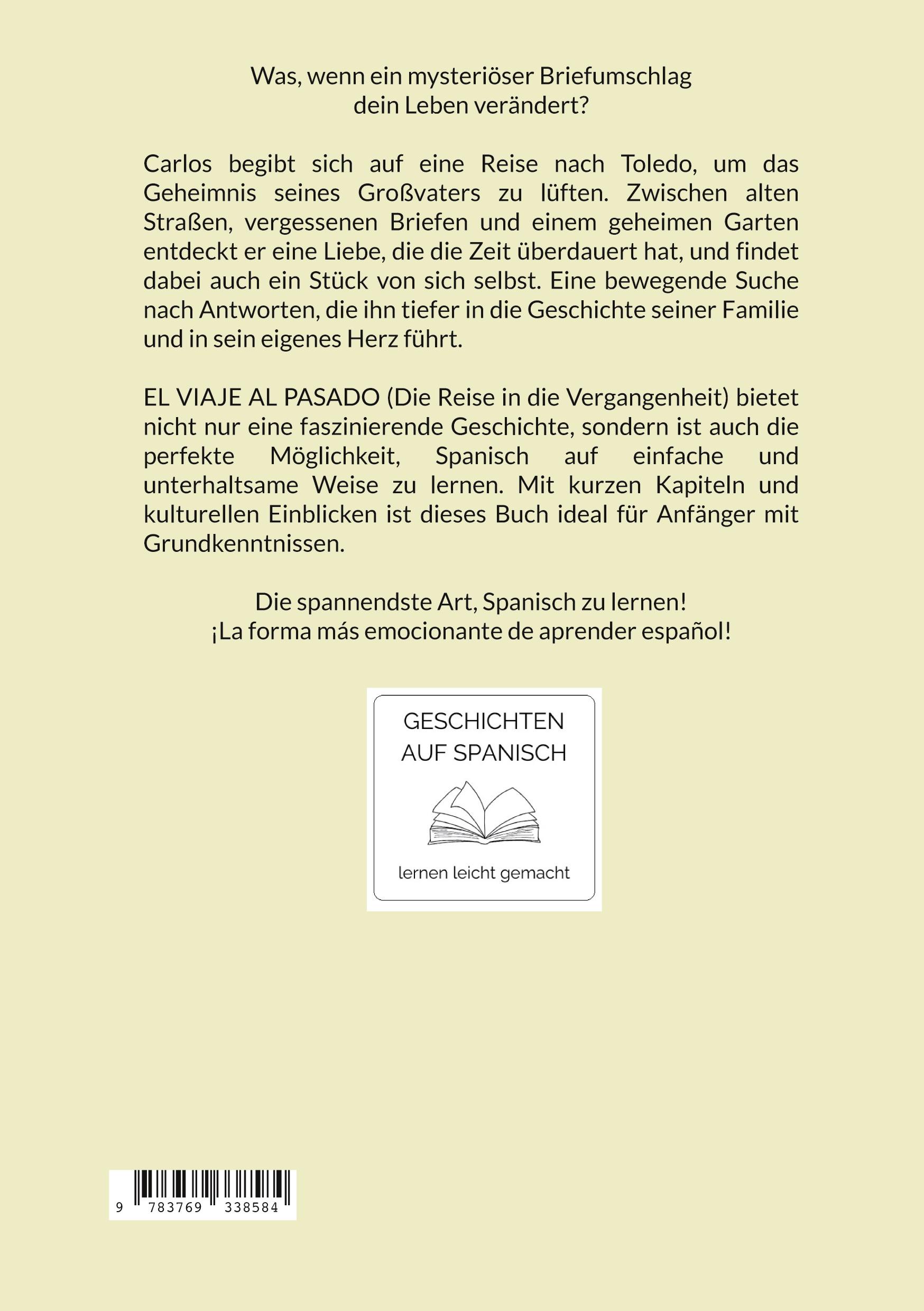 Rückseite: 9783769338584 | EL VIAJE AL PASADO | Valerie Springer | Taschenbuch | 78 S. | Deutsch