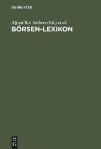 Cover: 9783486249347 | Börsen-Lexikon | Martin Weigert (u. a.) | Buch | XIV | Deutsch | 1998