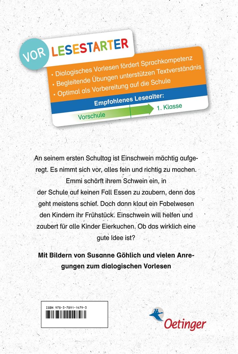 Rückseite: 9783789114793 | Emmi &amp; Einschwein. Schulstart mit Eierkuchen | Anna Böhm | Buch | 2020