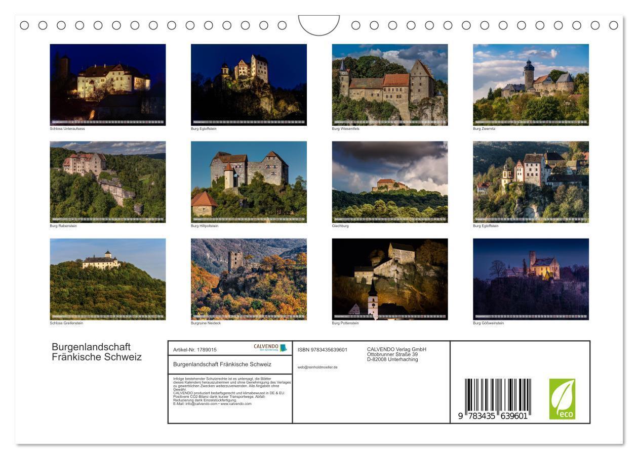 Bild: 9783435639601 | Burgenlandschaft Fränkische Schweiz (Wandkalender 2025 DIN A4...