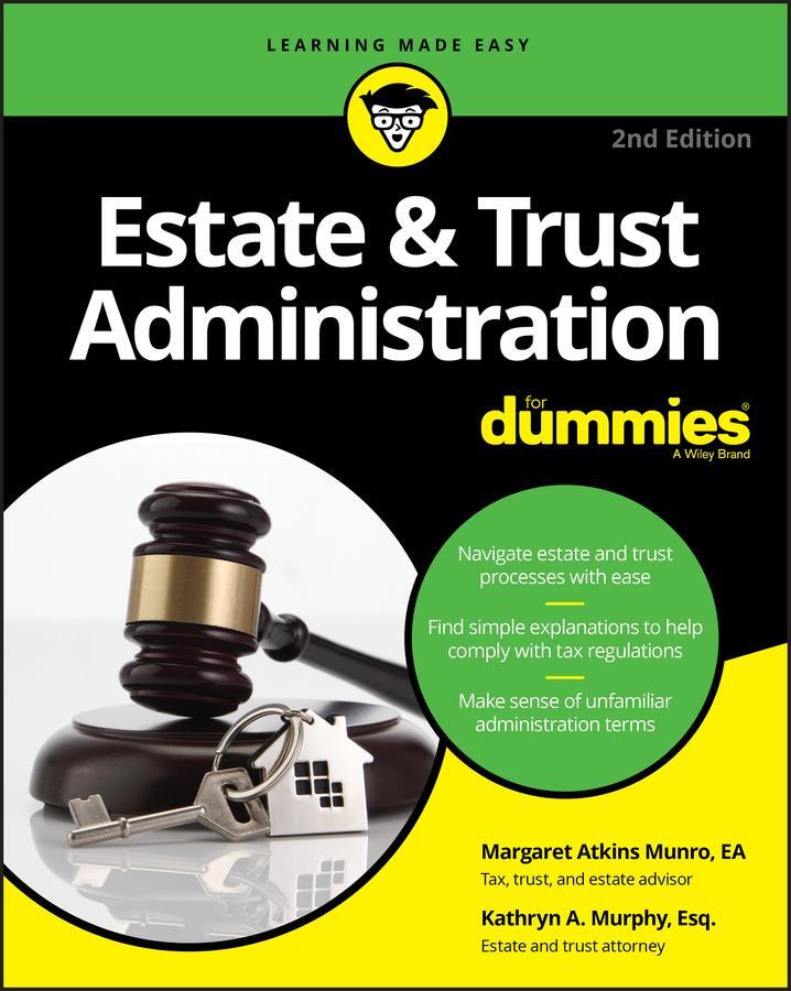 Cover: 9781119543879 | Estate &amp; Trust Administration For Dummies | Kathryn A. Murphy (u. a.)